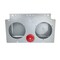 Truck-Lite 40 Series, Bracket Mount, 4 In Diameter Lights, Used In Round Shape Lights, Gray Metal, 9 Screw 40725-3 - alternate 2